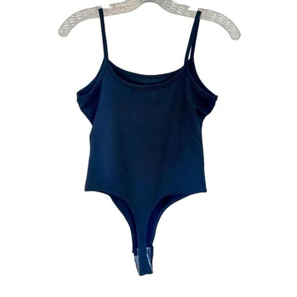 Madewell Tank Thong Bodysuit in true black size medium NWT - Picture 8 of 13